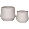 Trofa Flower Pot - Set of 2 - Sand Metal