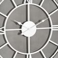 Victoria Grey Metal Wall Clock - 60cm x 60cm