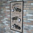 Vintage Motorbikes Clock - Metal