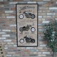Vintage Motorbikes Clock - Metal
