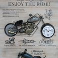 Vintage Motorbikes Clock - Metal