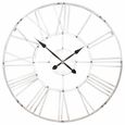 Wall Clock - Vintage Silver - Round