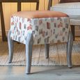 Arwen Ralf Footstool - Rosewater - Printed