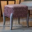 Ralf Footstool - Ruby - Printed