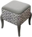 Savannah Ralf Footstool - Violet - Printed