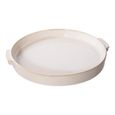 Tray - Round - Ceramic - White