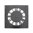 Wall Clock - Square - White Mirrored