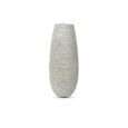 Vase - White and Brown - Polyresin