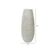 Vase - White and Brown - Polyresin