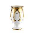 Vase - White and Gold - Face - Ceramic