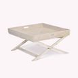 Wittering Rattan Coffee Tray Table with Stand Square