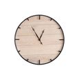 Wall Clock - Round - Wood and Black