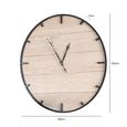 Wall Clock - Round - Wood and Black