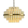 Zerine Chandelier - White - Resin and Metal