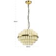 Zerine Chandelier - White - Resin and Metal