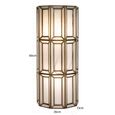 Opal Wall Lamp - Antique Brass - Glass and Metal