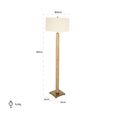 Loren Cream Marble Shade Floor Lamp