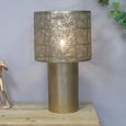 Brushed Gold Table Lamp - Set of 2 - Metal