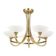 Clearance - Cagney Antique Brass 5 Ceiling Light - A194