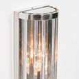 Deco Wall Light - Chrome and Glass - 39cm