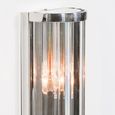 Deco Wall Light - Chrome and Glass - 55cm