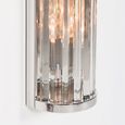 Deco Wall Light - Chrome and Glass - 55cm