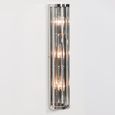 Deco Wall Light - Chrome and Glass - 71cm