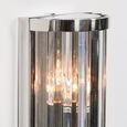 Deco Wall Light - Chrome and Glass - 71cm