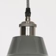 Pendant Light - Factory Style - Grey Painted Metal - 36cm