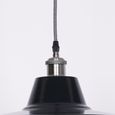 Factory Style Pendant Light - Royal Blue Painted Metal - 46cm