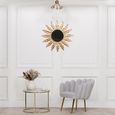 Sputnik Glass Ceiling Light - Gold Satin - 5 Arm Ball