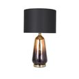 Table Lamp - Gold and Black Ombre Glass