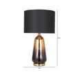 Table Lamp - Gold and Black Ombre Glass
