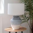 Skyline Table Lamp - Grey and Blue Ceramic