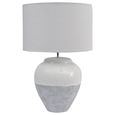 Skyline Table Lamp - White and Grey Ceramic - Large