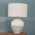 Skyline Table Lamp - White and Grey Ceramic - Large