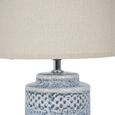 Stormy Table Lamp - Blue and Grey Ceramic