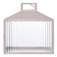 Lucca Lantern - Glass - Grey