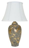 Ashford Ceramic Table Lamp - Charcoal Grey