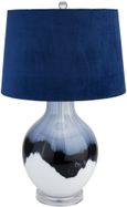 Moe Shadows Table Lamp with Navy Blue Lampshade