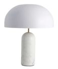 Atlas White Marble Table Lamp