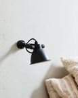 Black Metal Wall Lamp - 17cm x 12cm