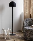 Glow Matt Black Metal Floor Lamp