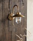 Lason Brass Outdoor Wall Lamp