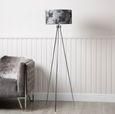 Floor Lamp - Tripod - White Linen Shade