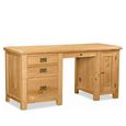 Salisbury Premium Double Desk - Oak