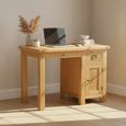 Salisbury Premium Single Desk - Oak