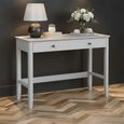 Stowe Desk - 1 Drawer - Grey