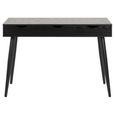 Neptun Office Desk - 3 Drawer - Black