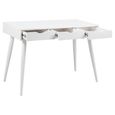 Neptun Office Desk - 3 Drawer - White